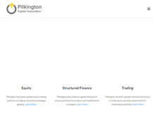 Tablet Screenshot of pilkingtoncapital.com